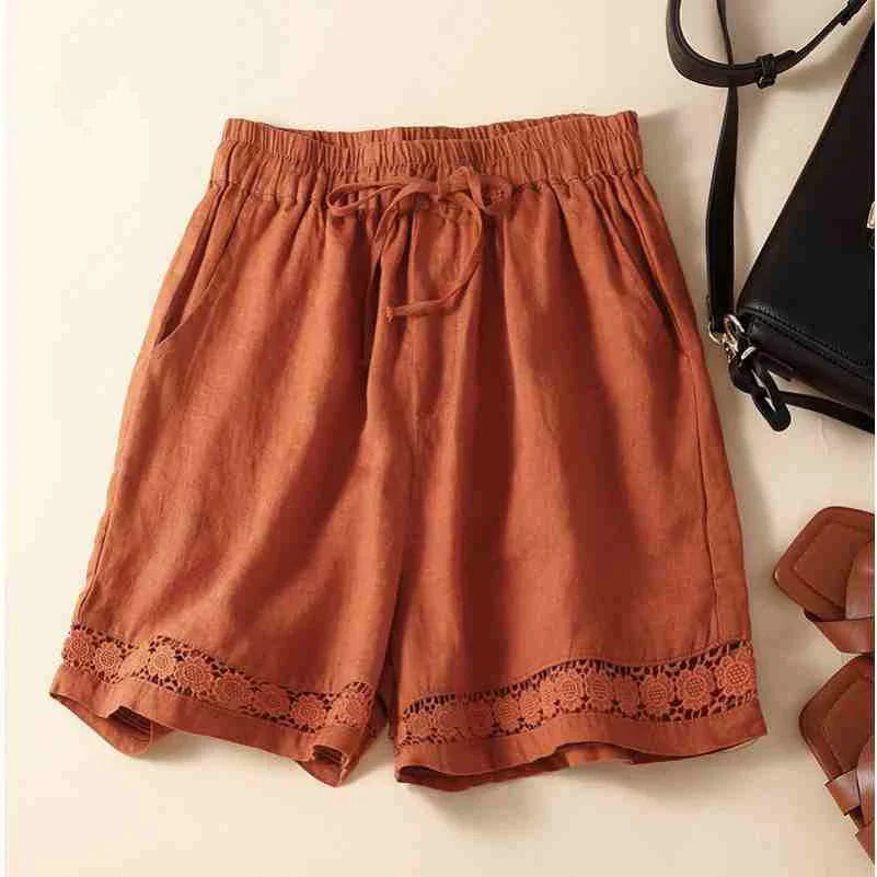Short in lino leggero e comodo da donna