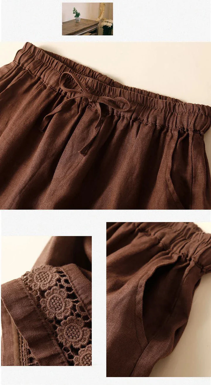 Short in lino leggero e comodo da donna