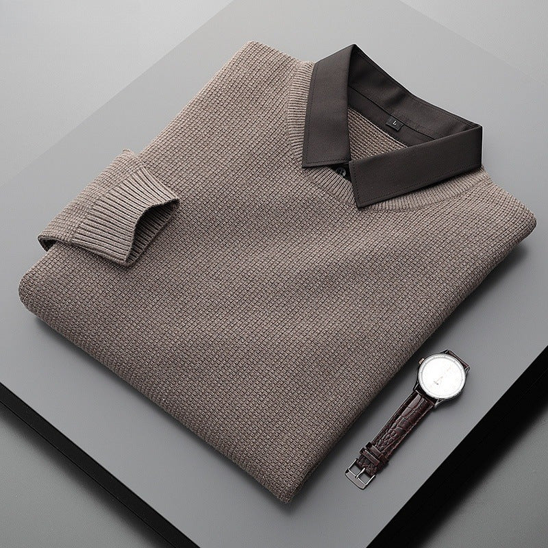 Maglione con colletto elegante e confortevole per uomo
