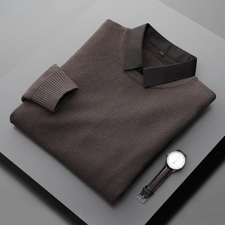 Maglione con colletto elegante e confortevole per uomo