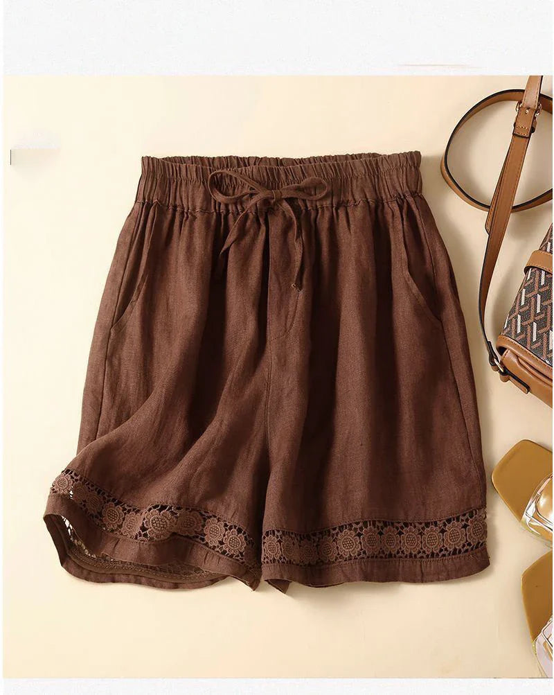 Short in lino leggero e comodo da donna