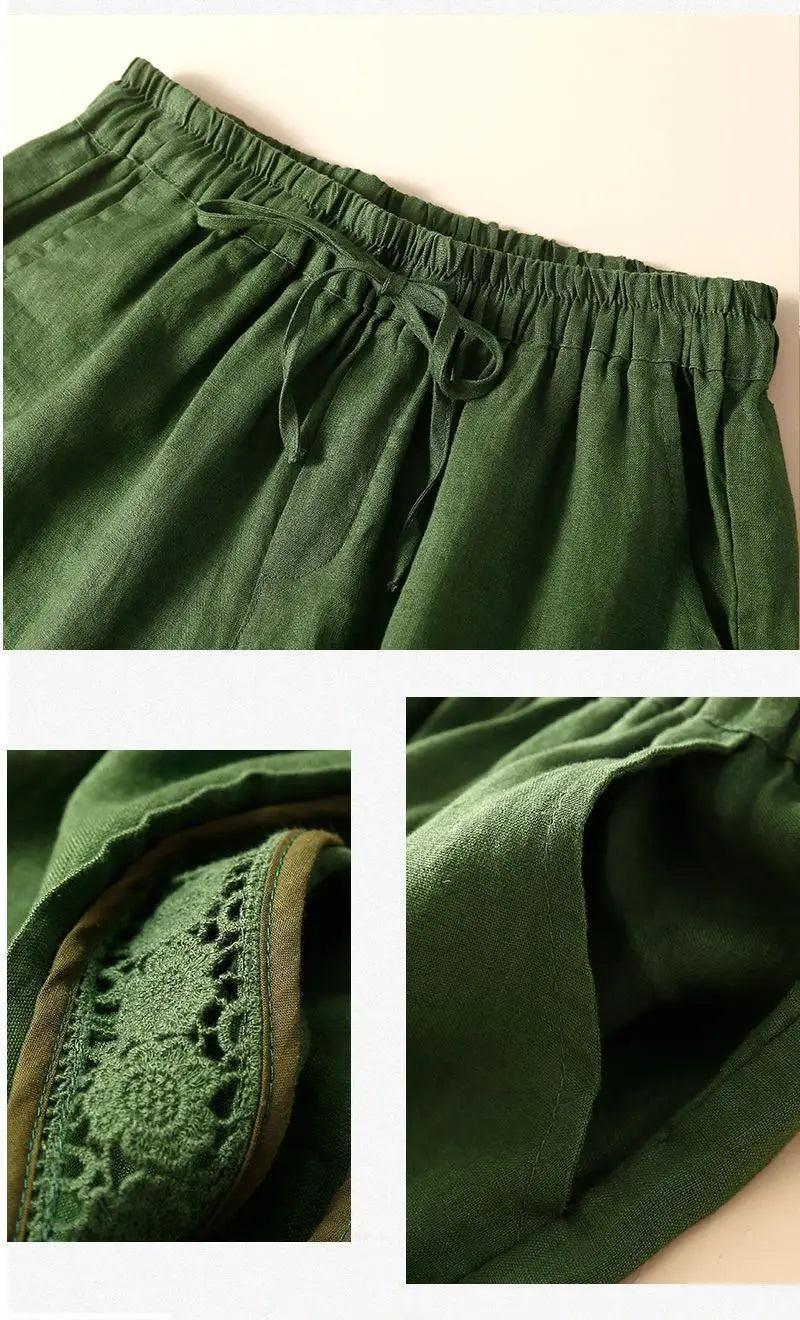 Short in lino leggero e comodo da donna
