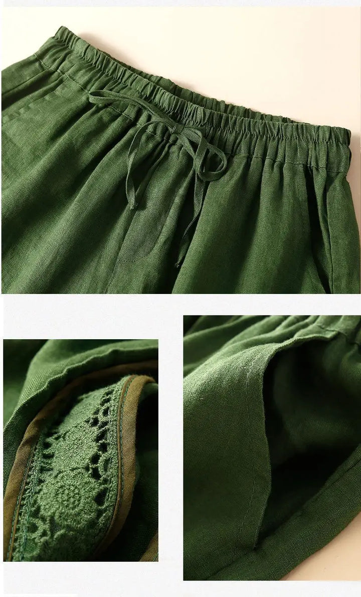 Short in lino leggero e comodo da donna