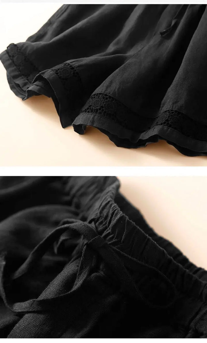Short in lino leggero e comodo da donna