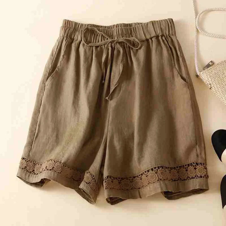Short in lino leggero e comodo da donna