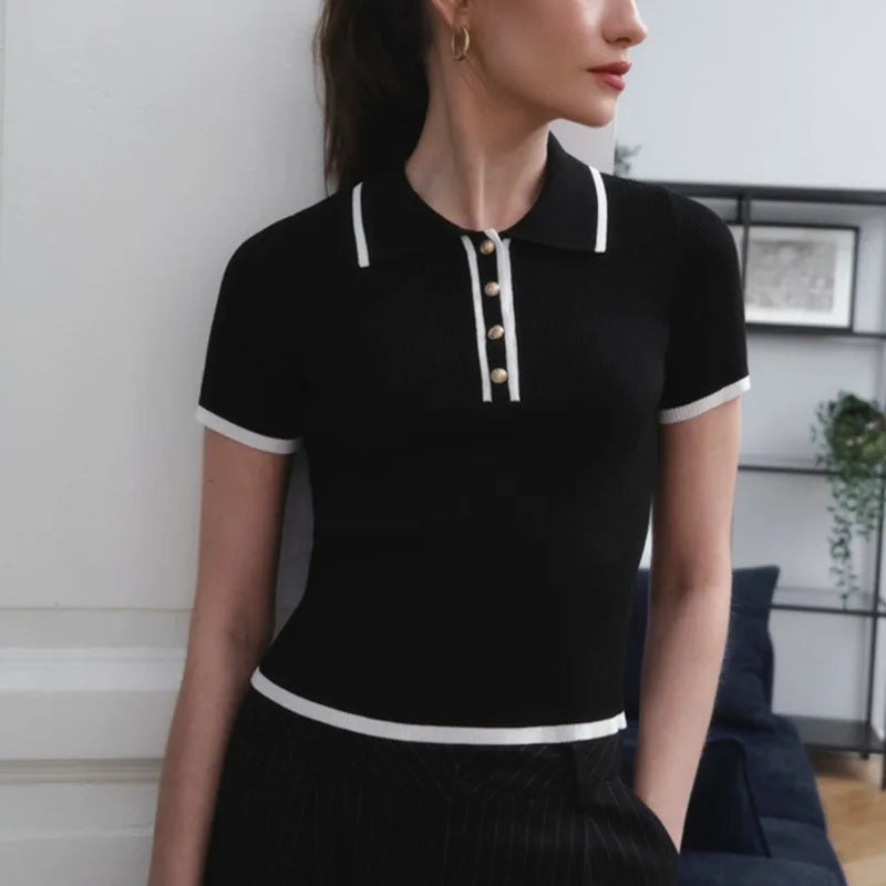 Polo donna elegante e aderente