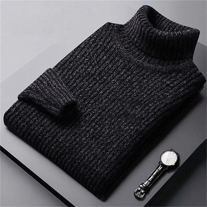 Maglione uomo dolcevita strutturato caldo e aderente