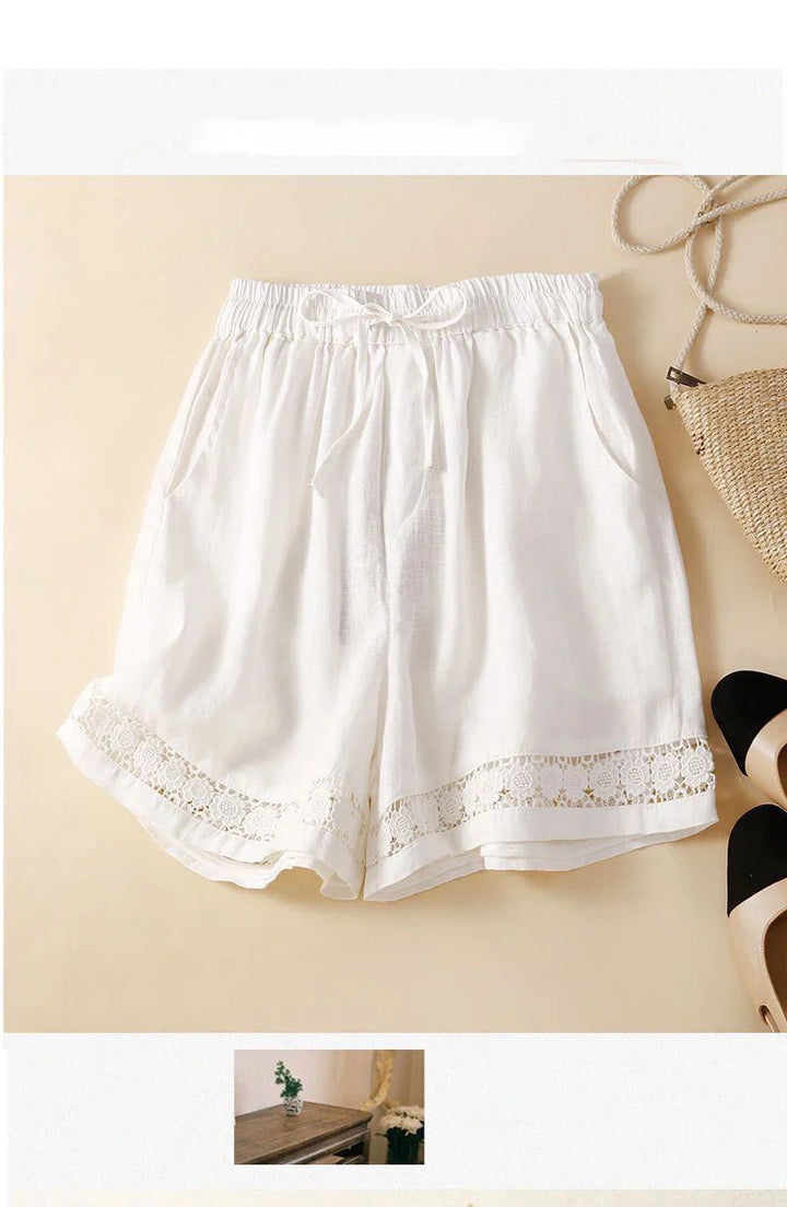 Short in lino leggero e comodo da donna