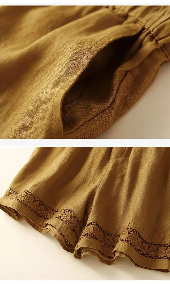 Short in lino leggero e comodo da donna