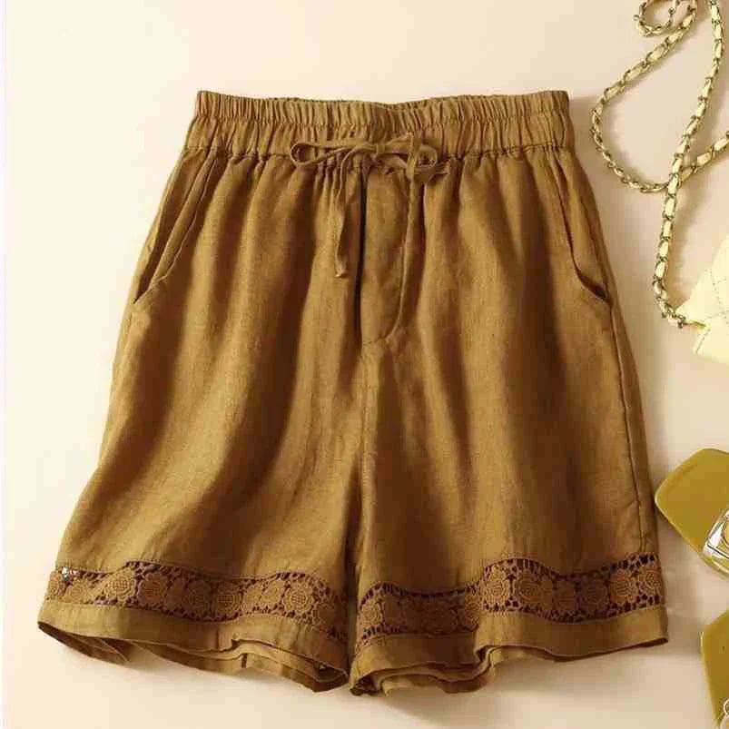Short in lino leggero e comodo da donna