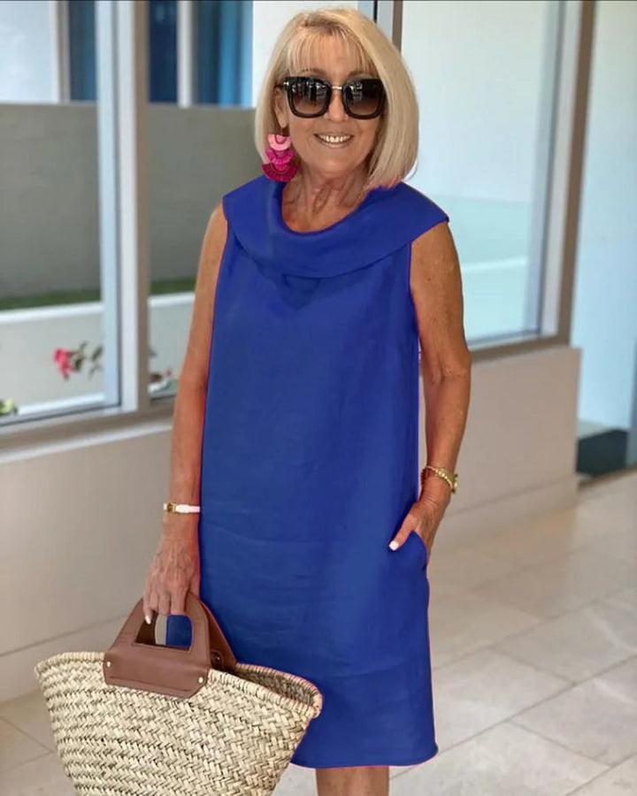 Abito elegante dritto e confortevole per donna