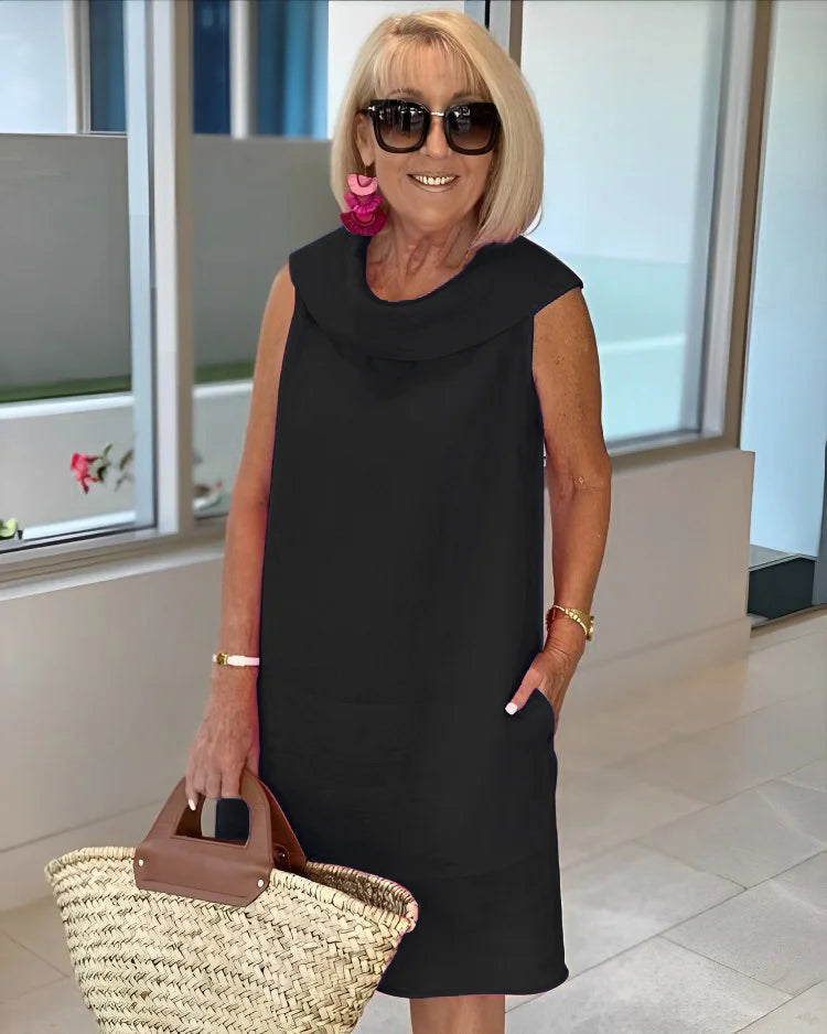 Abito elegante dritto e confortevole per donna