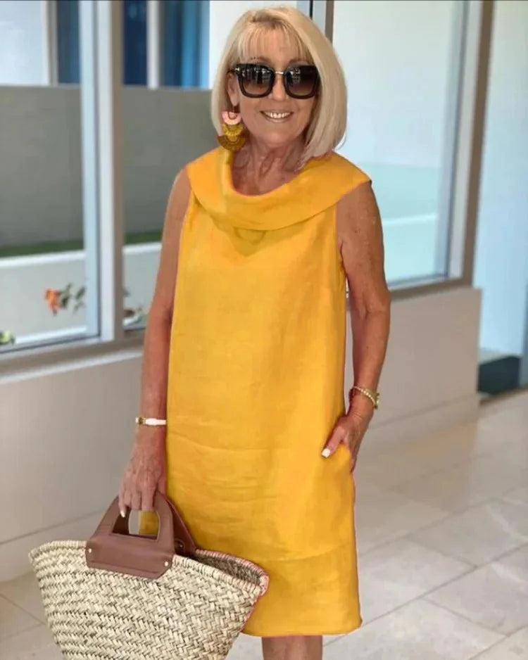 Abito elegante dritto e confortevole per donna