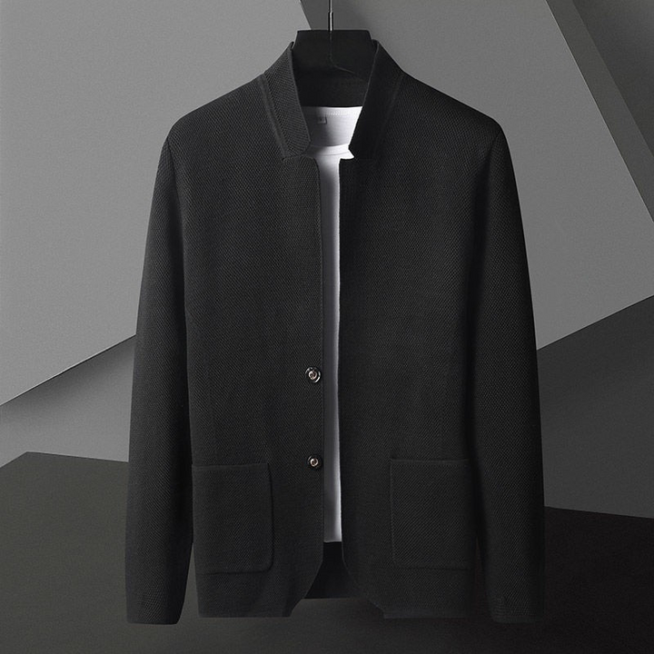 Giacca uomo casual moderna in maglia leggera e confortevole