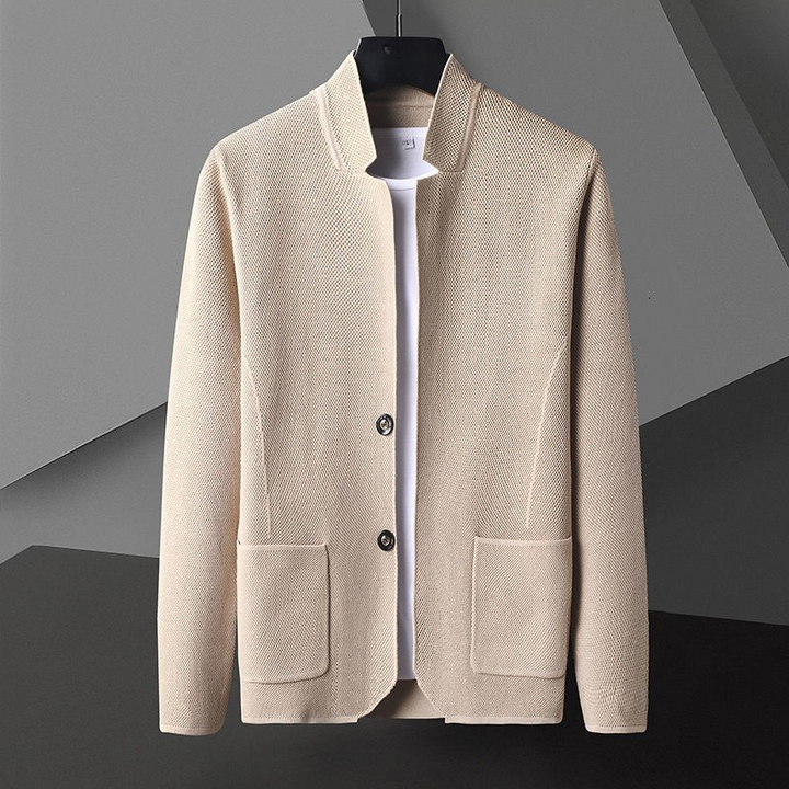 Giacca uomo casual moderna in maglia leggera e confortevole