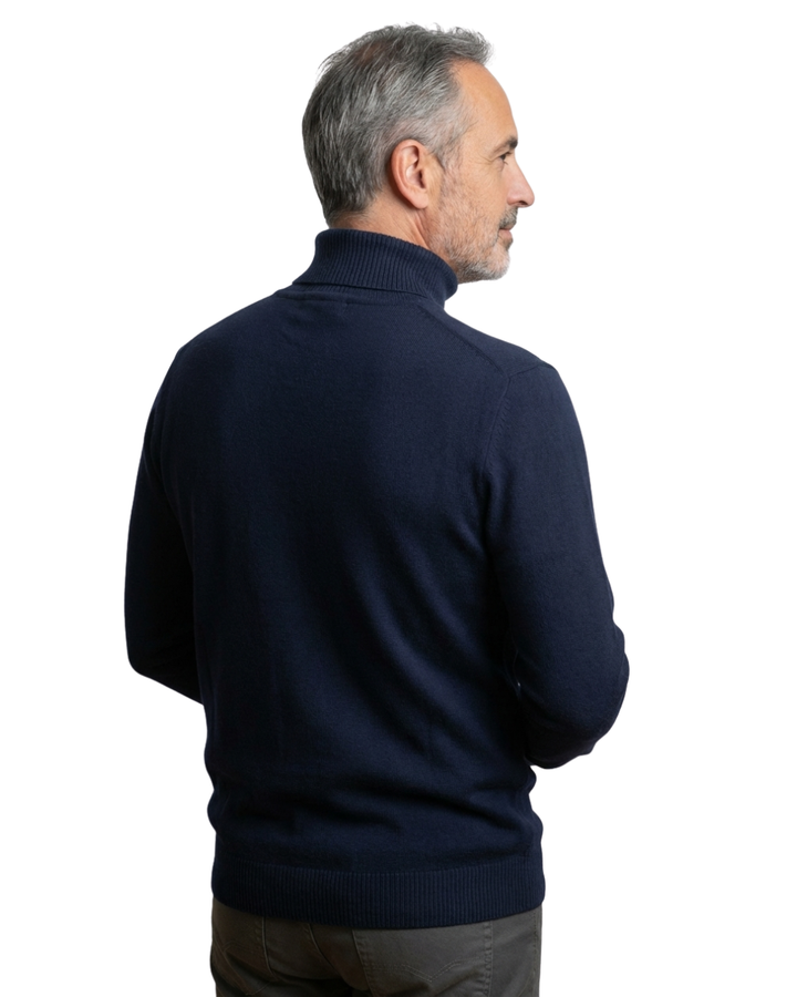 Maglione uomo dolcevita in cashmere 100% lusso elegante