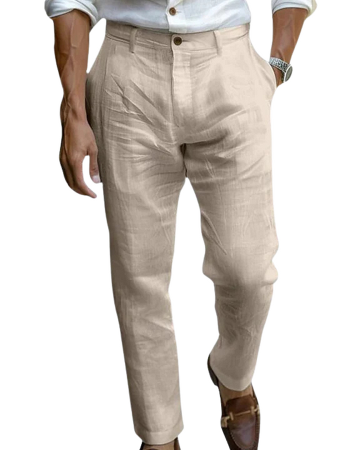 Pantaloni uomo estivi eleganti chic leggeri e traspiranti