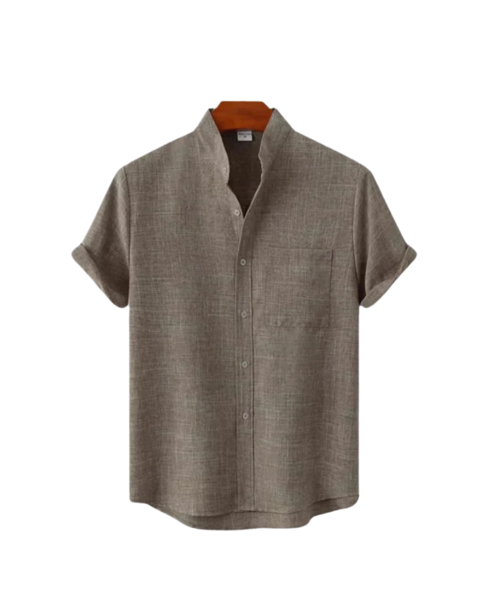 Camicia uomo in lino a maniche corte elegante
