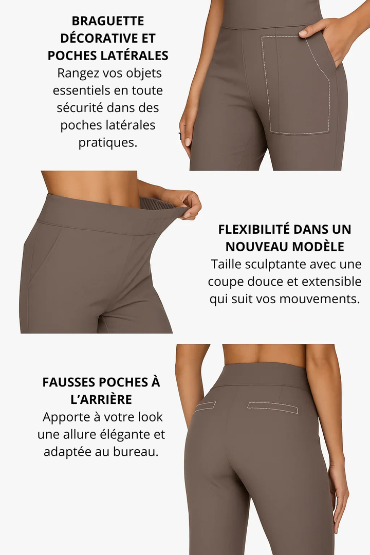 Pantaloni donna eleganti e comodi a vita alta stretch