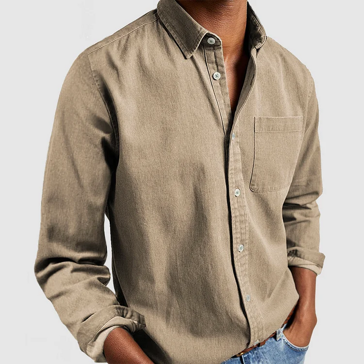 Camicia casual elegante traspirante e versatile per uomo