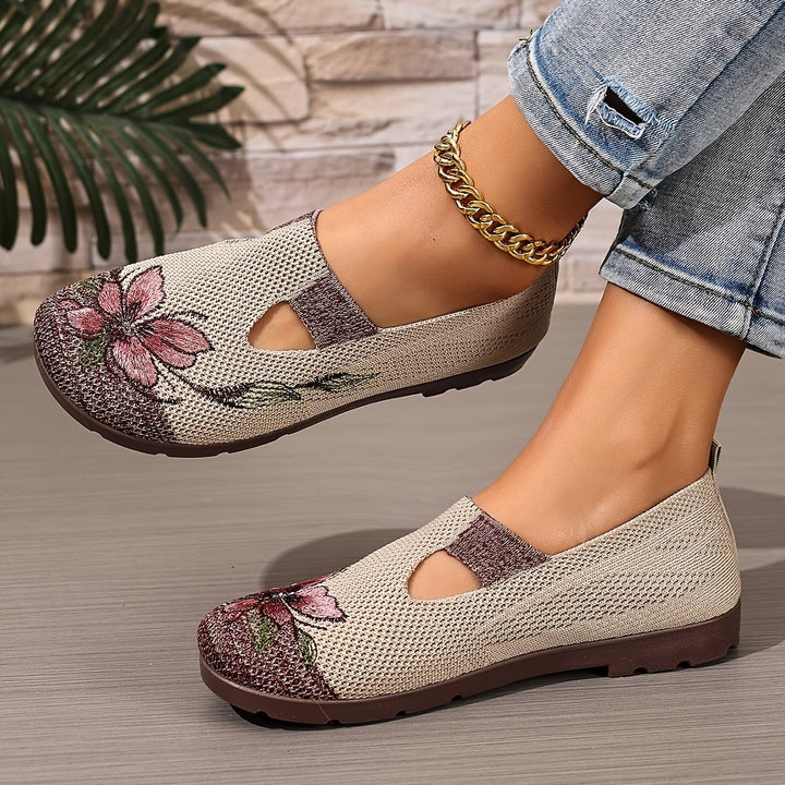Scarpe da donna comode e traspiranti con motivo floreale