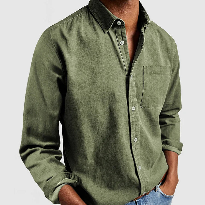 Camicia casual elegante traspirante e versatile per uomo