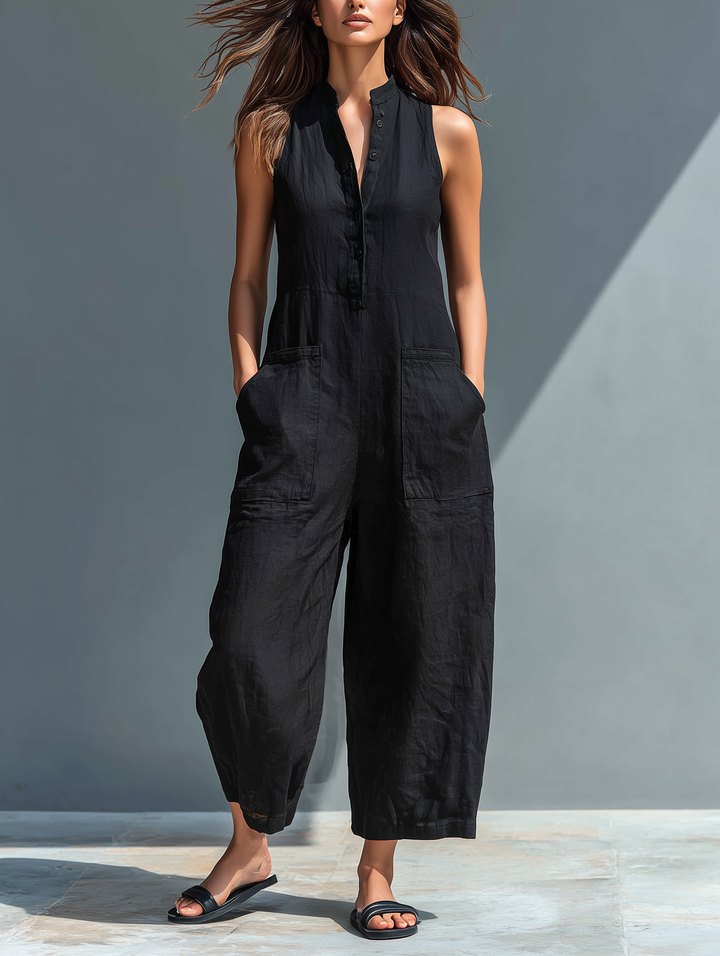 Salopette donna in lino elegante e comoda