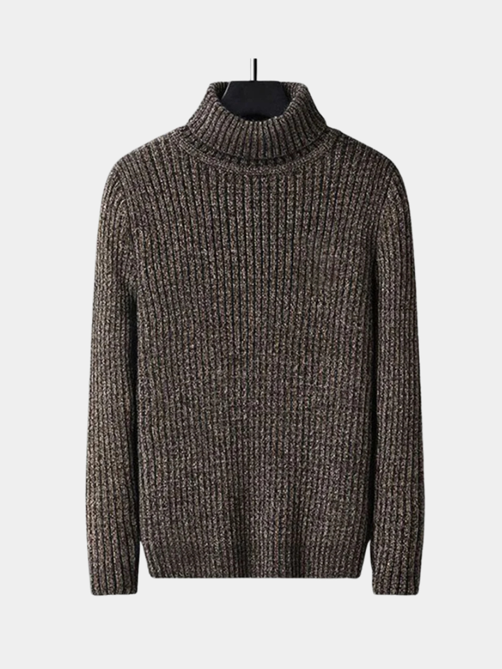 Maglione uomo dolcevita strutturato caldo e aderente