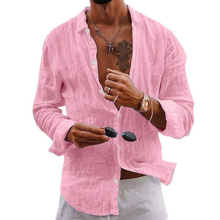 Camicia uomo in lino e cotone leggera ed elegante