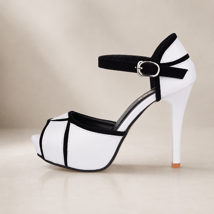 Tacchi donna eleganti con cinturino e piattaforma