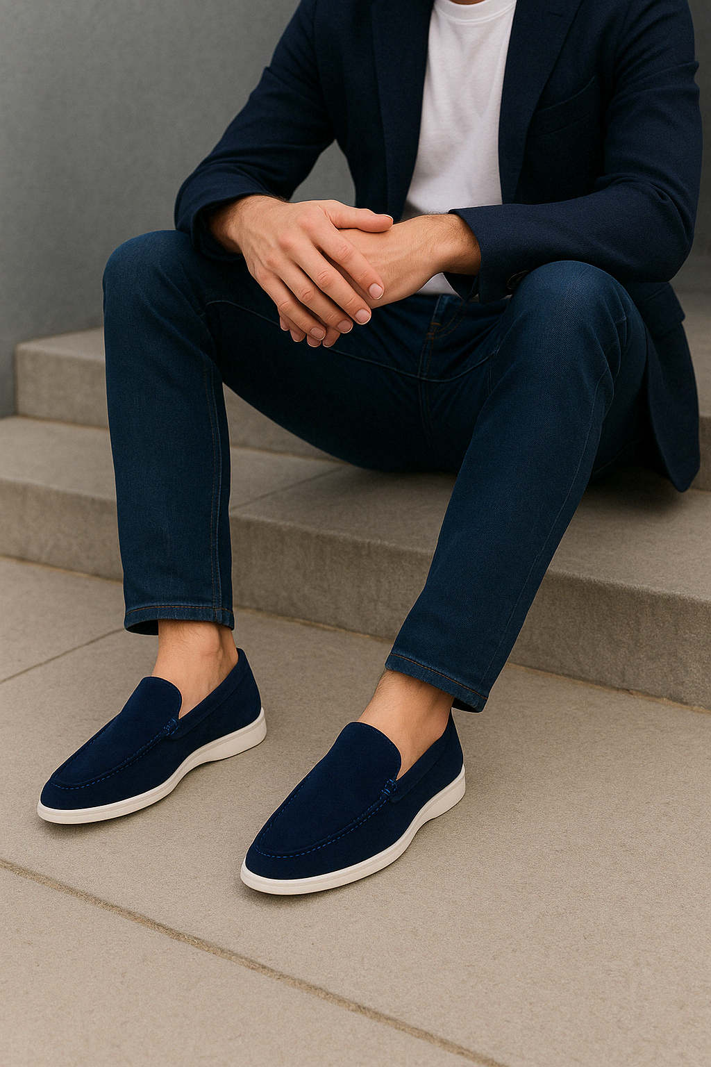 Mocassini uomo in suede eleganti comfort ammortizzato