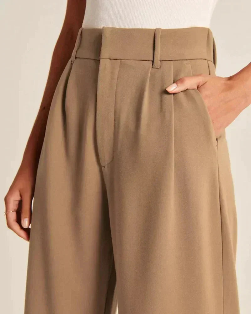 Pantaloni donna eleganti a gamba larga leggeri e confortevoli