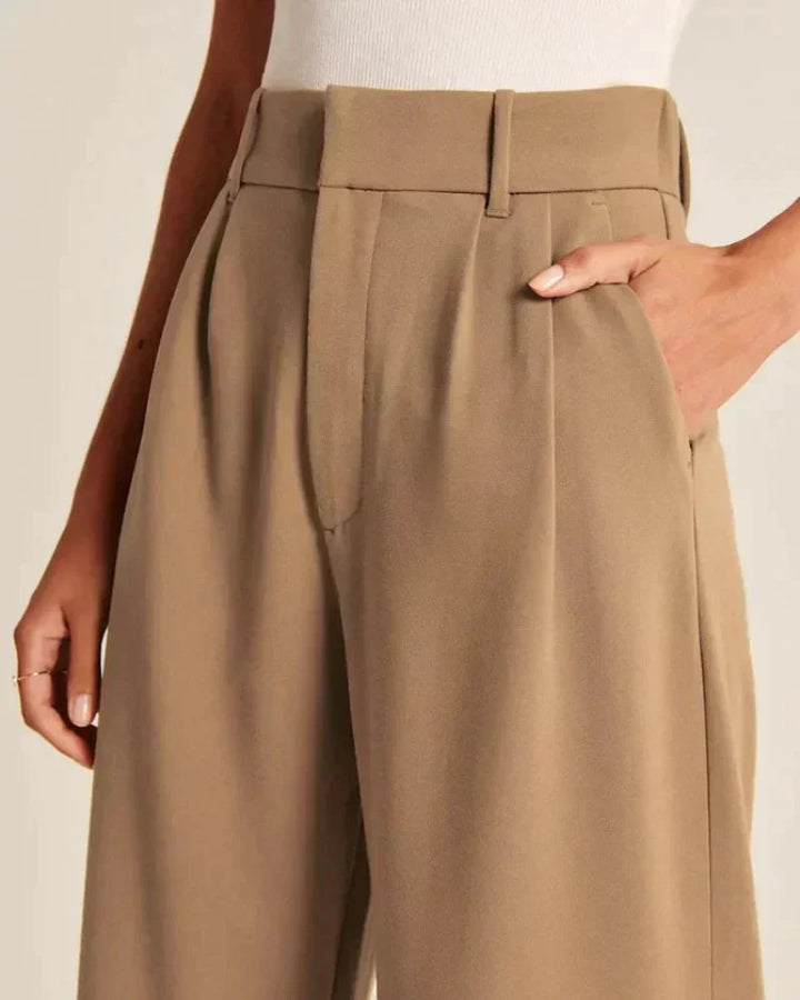 Pantaloni donna eleganti a gamba larga leggeri e confortevoli