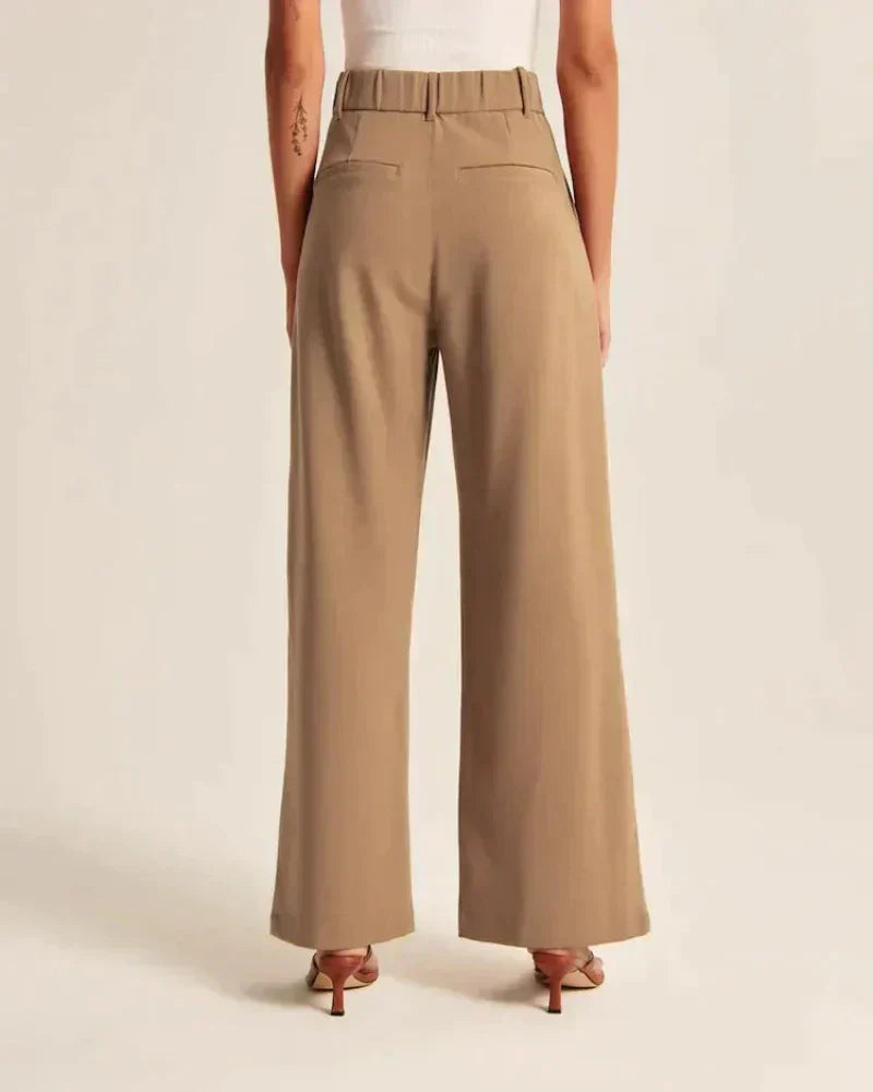Pantaloni donna eleganti a gamba larga leggeri e confortevoli