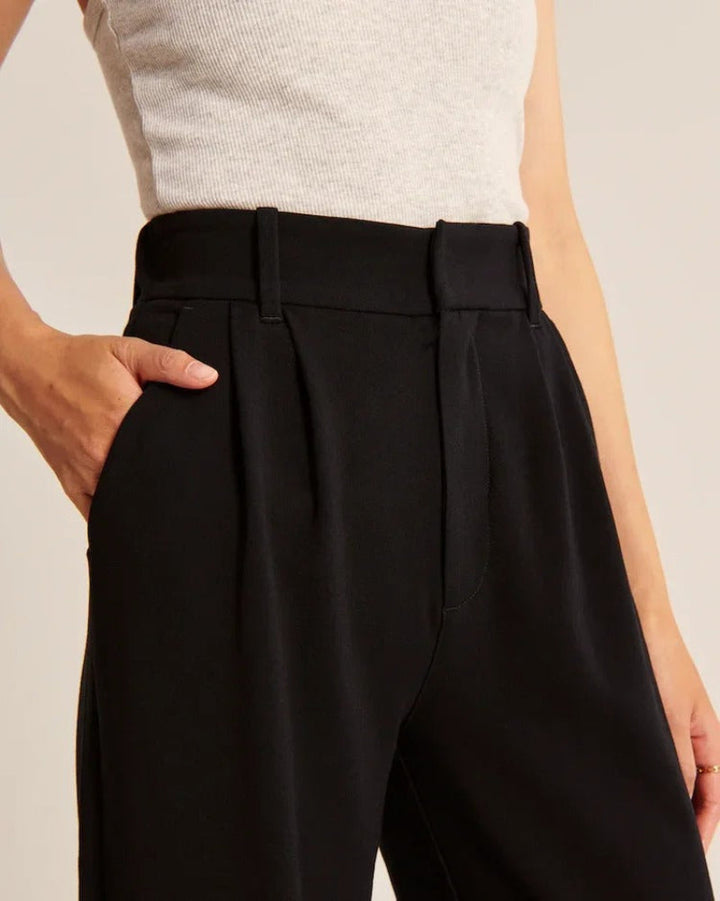 Pantaloni donna eleganti a gamba larga leggeri e confortevoli