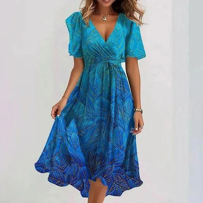 Abito da donna elegante colorato e raffinato