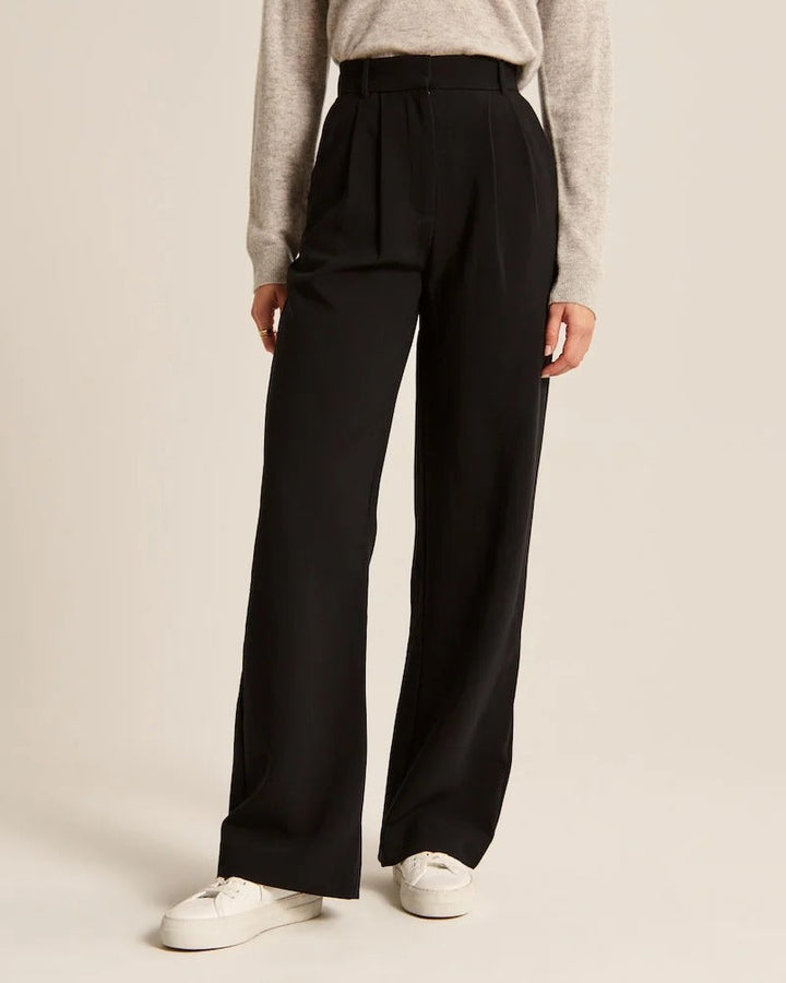 Pantaloni donna eleganti a gamba larga leggeri e confortevoli