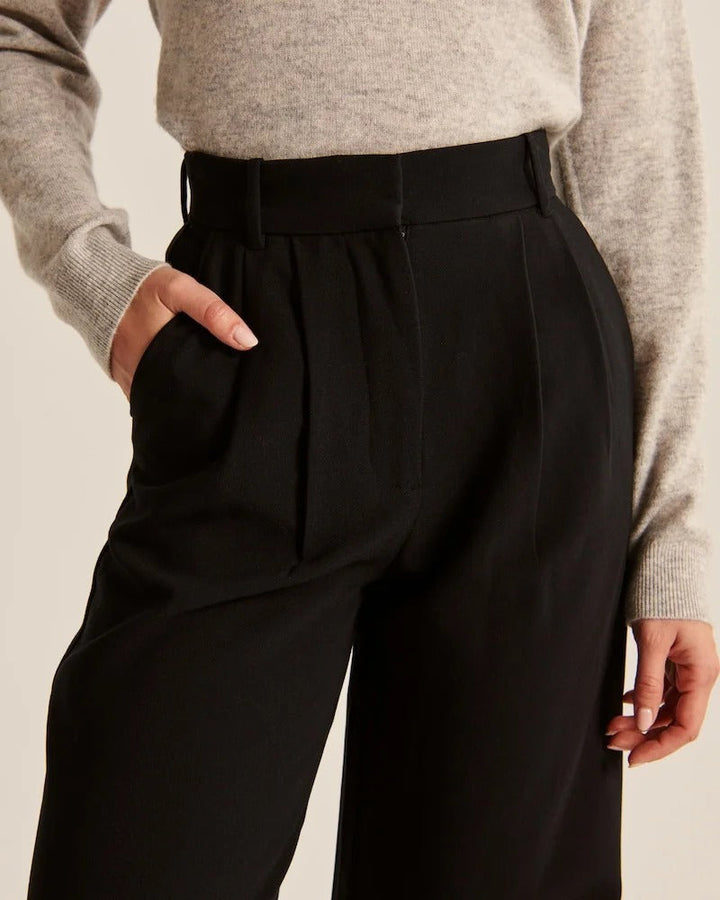 Pantaloni donna eleganti a gamba larga leggeri e confortevoli