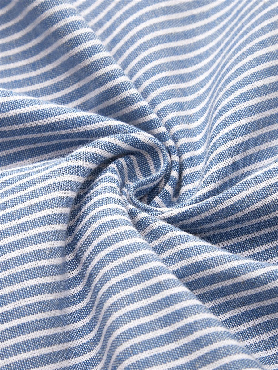 Abito estivo fluido a righe da donna elegante e leggero