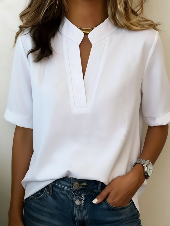 Camicia relaxed elegante e traspirante a maniche corte per donna