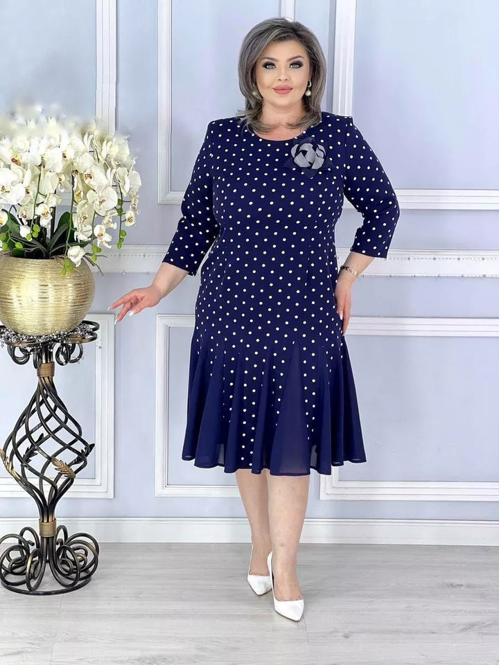 👗【S-5XL】2025 Modna rozkloszowana sukienka w kropki
