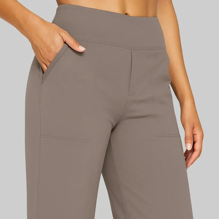 Pantaloni donna eleganti e comodi a vita alta stretch