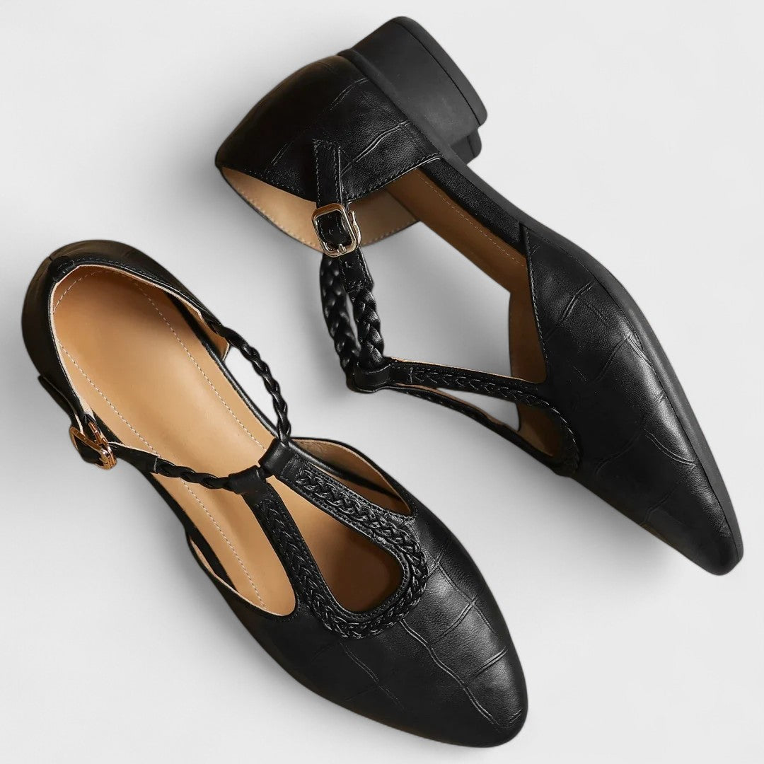 Scarpe ortopediche in pelle eleganti e confortevoli per donna