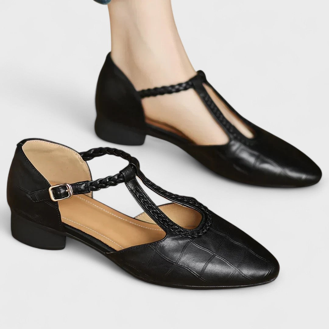 Scarpe ortopediche in pelle eleganti e confortevoli per donna