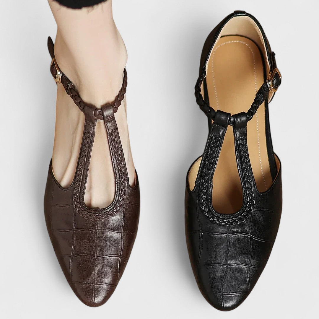 Scarpe ortopediche in pelle eleganti e confortevoli per donna