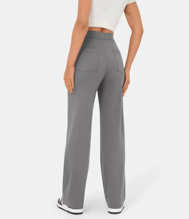 Pantaloni donna eleganti e comodi a vita alta casual