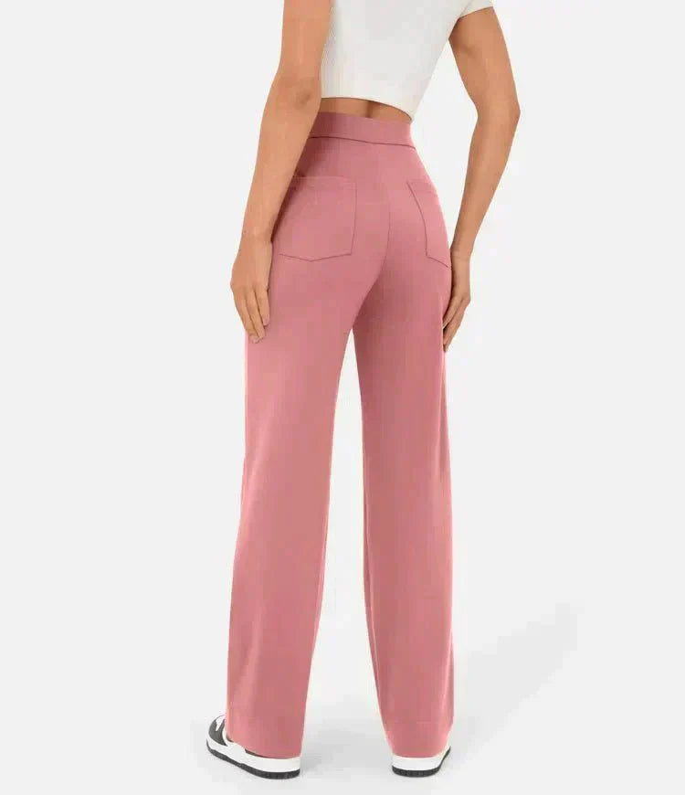 Pantaloni donna eleganti e comodi a vita alta casual