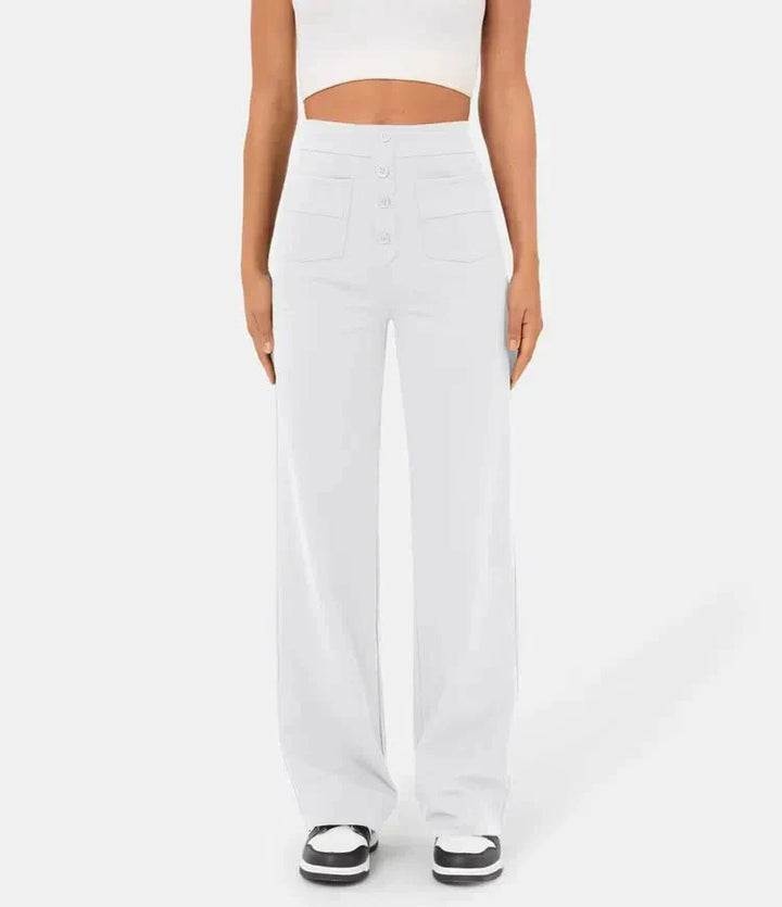 Pantaloni donna eleganti e comodi a vita alta casual