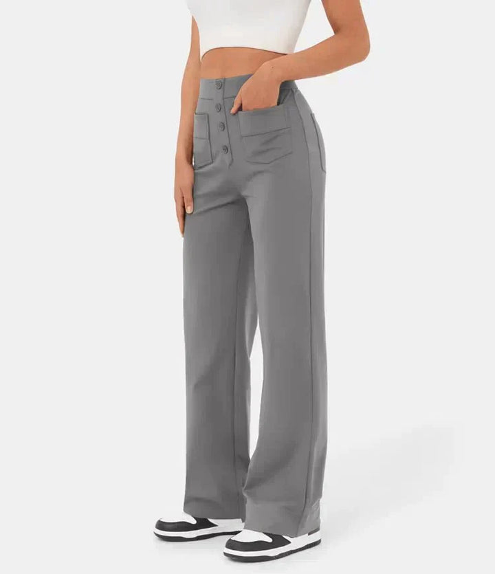 Pantaloni donna eleganti e comodi a vita alta casual