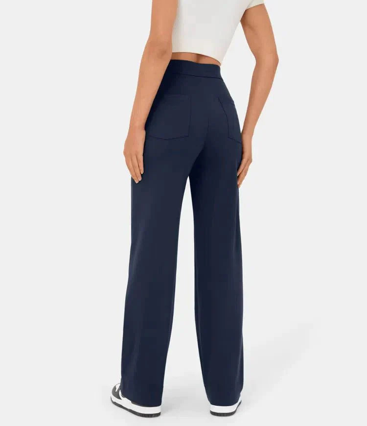 Pantaloni donna eleganti e comodi a vita alta casual